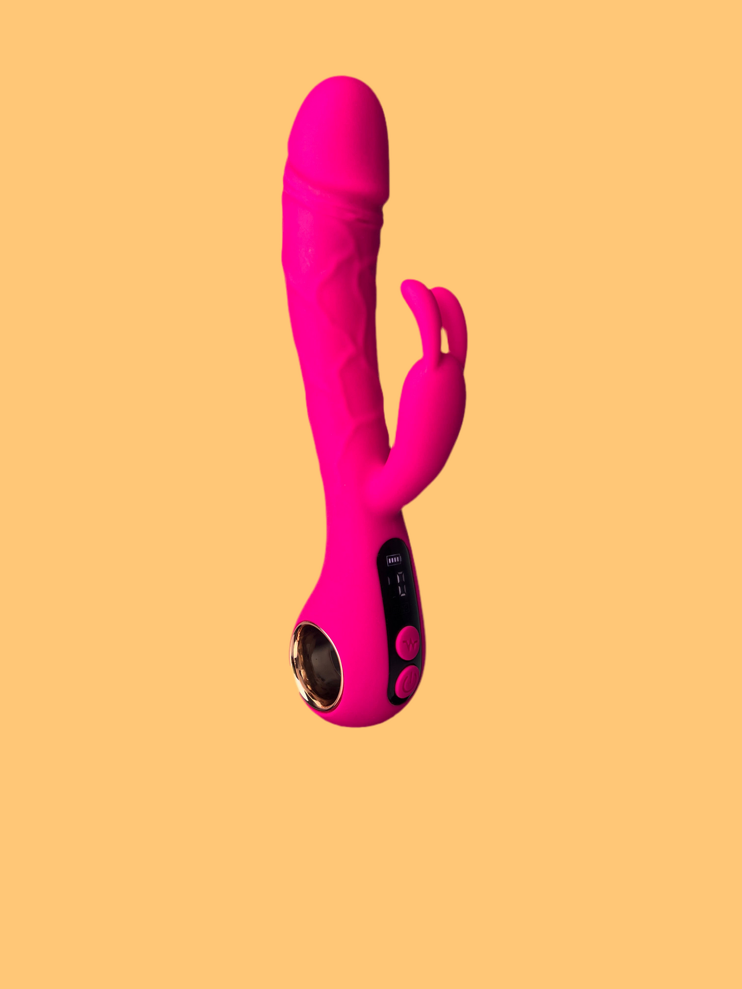 Pink Rabbit Vibrator with LCD