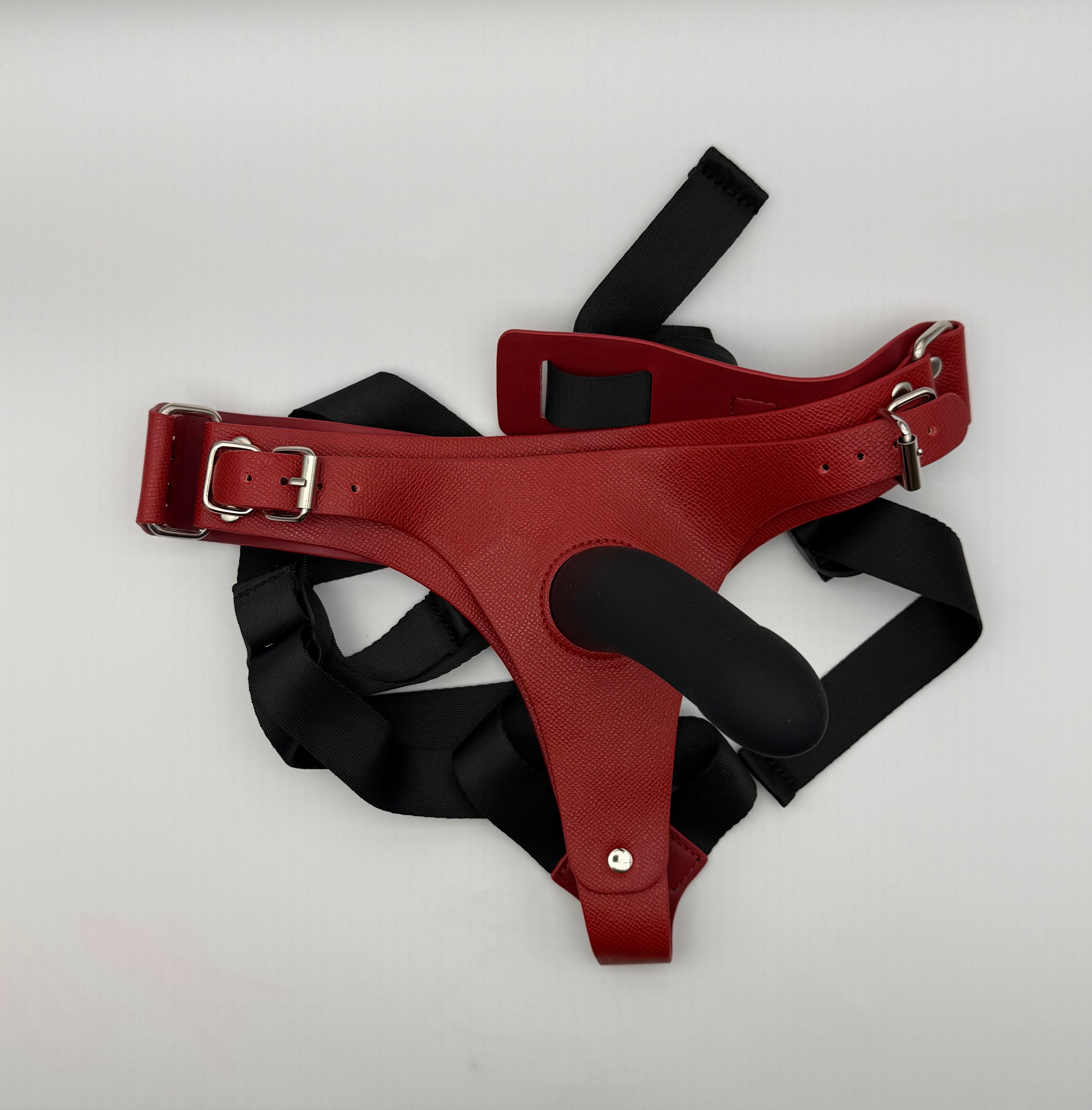 Cowhide Leather Strap On Harness
