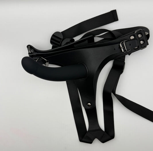 Cowhide Leather Strap On Harness