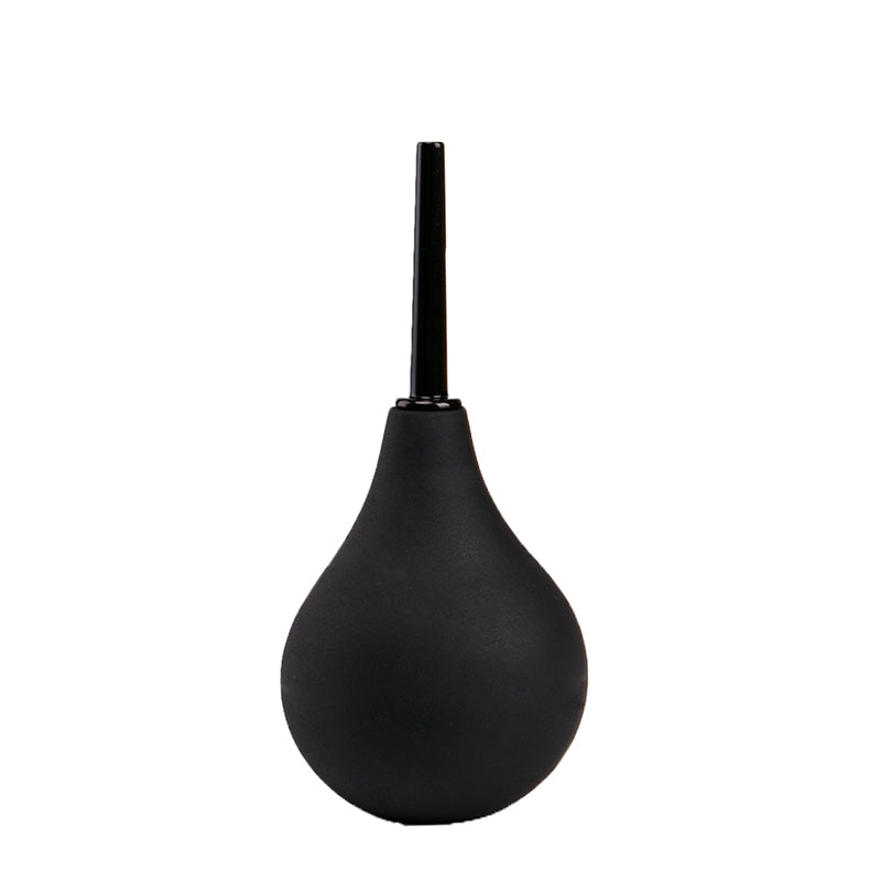 Black enema cleaner from the front view, by Come Now