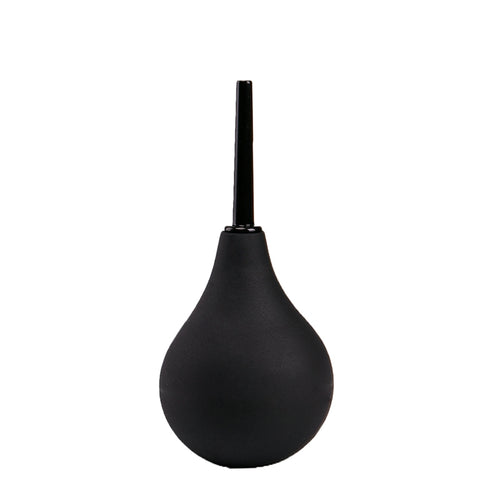 Black enema cleaner from the front view, by Come Now