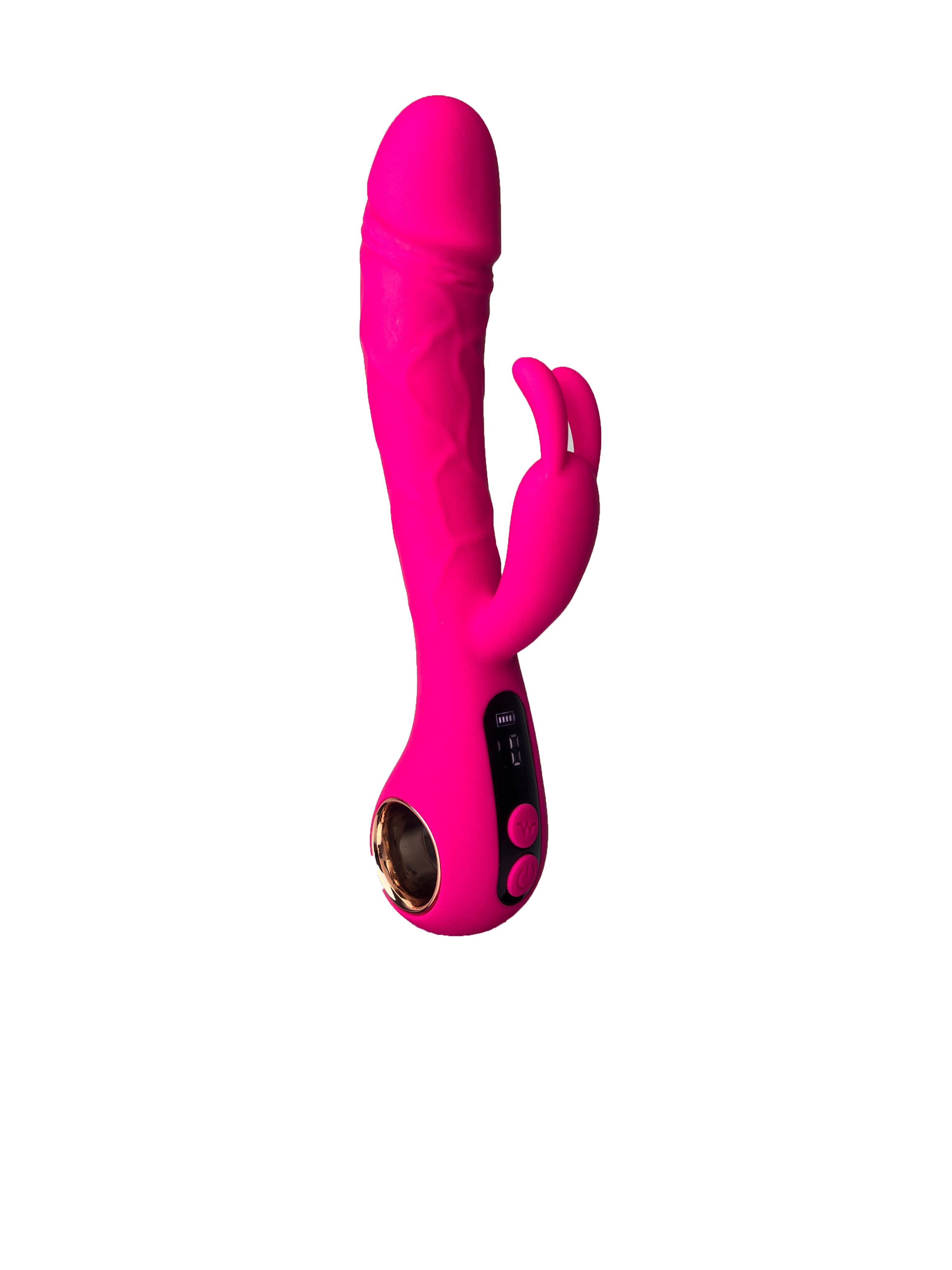 Pink Rabbit Vibrator with LCD