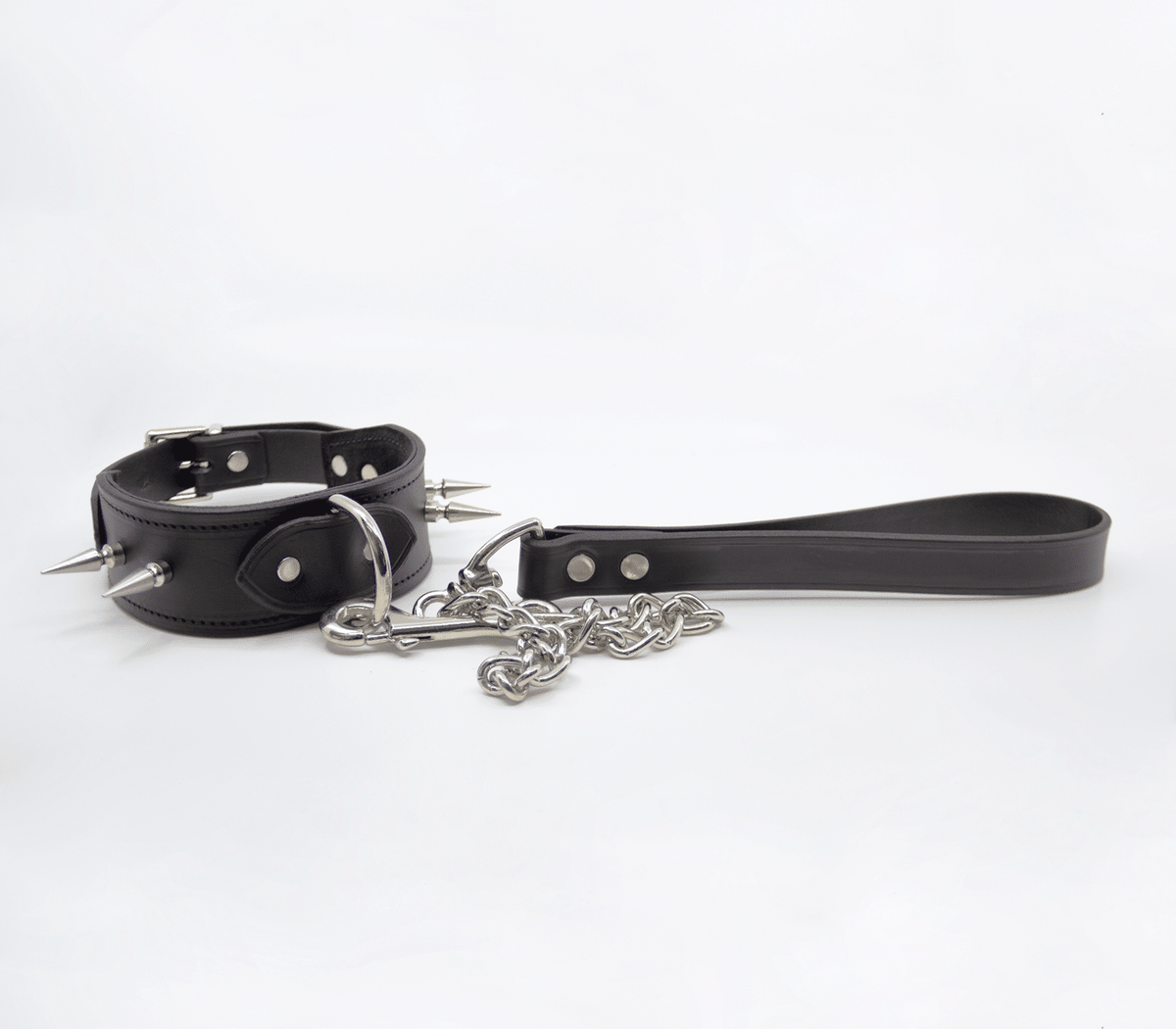Leather & Chain Lead - Australian Made (Italian Leather)