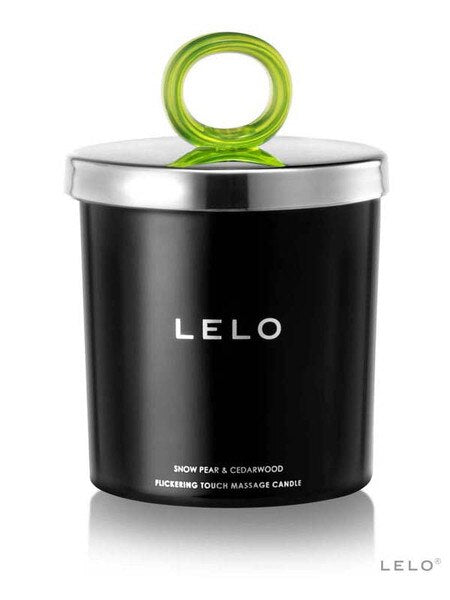 LELO Flickering Touch Massage Candle, Snow Pear and Cedarwood