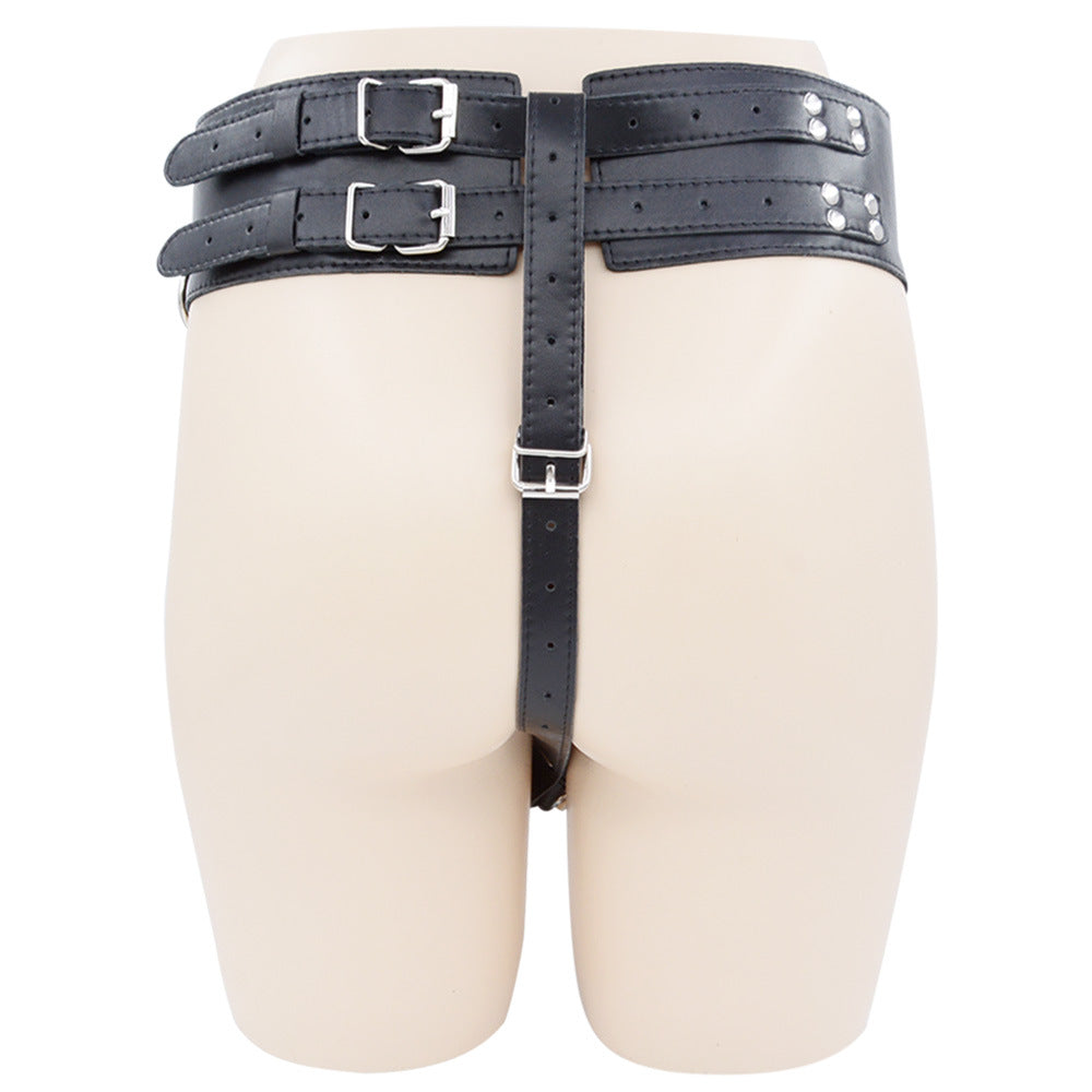 Leather Forced Orgasm Belt