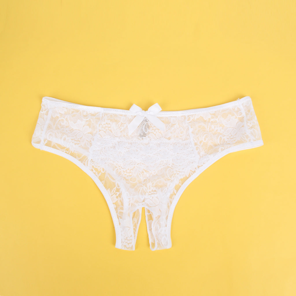 Lace Crotchless Panty