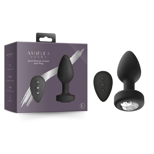 Ashella Vibes Jewel Remote Control Vibrating Butt Plug L