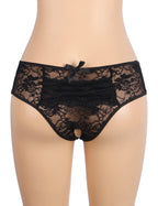 Lace Crotchless Panty
