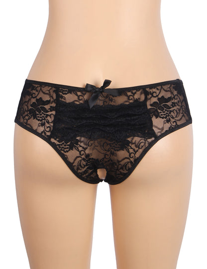 Lace Crotchless Panty