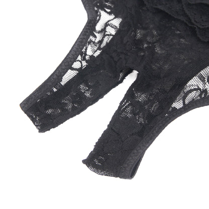 Lace Crotchless Panty