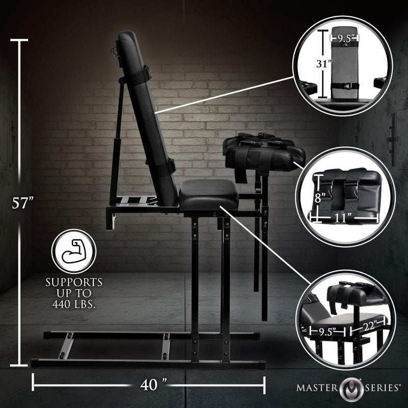 MASTER SERIES EXTREME OBEDIENCE CHAIR (NEXT DAY DISPATCH)