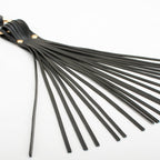 Leather BDSM whip, black colour, tails , Come Now 