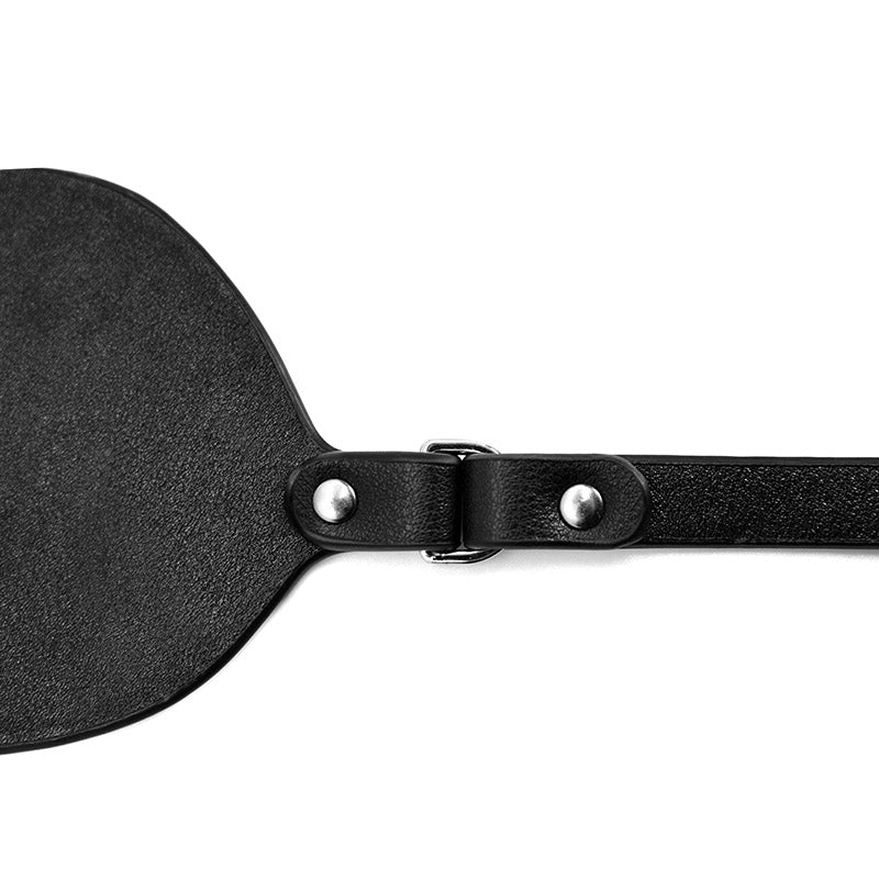 leather string of BDSM Mask, leather, black, Come Now 