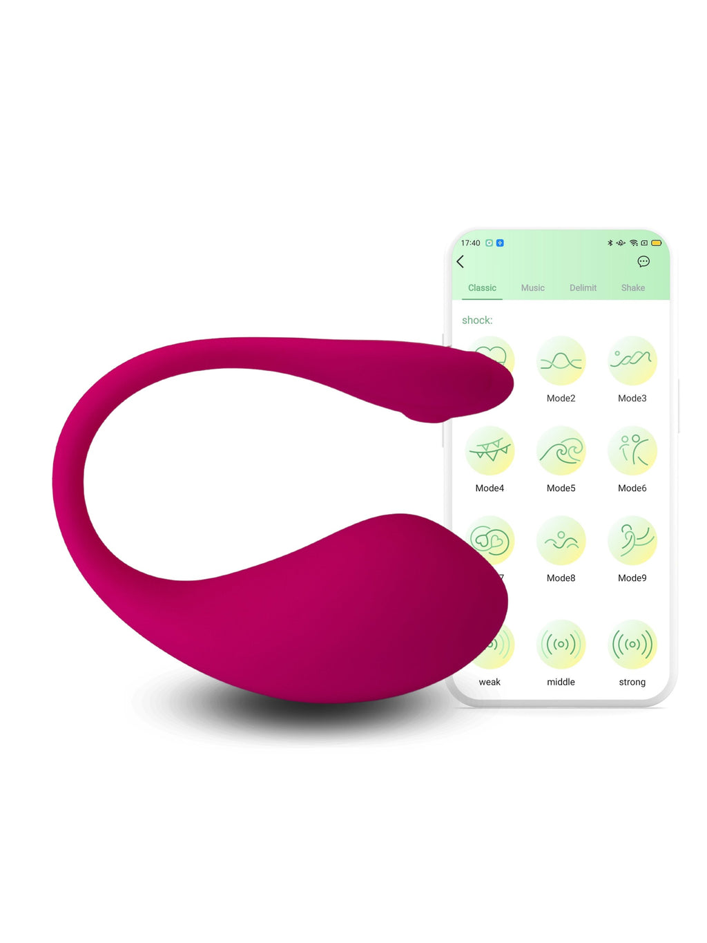 Love Egg Vibrator, app controlled, pink, come now