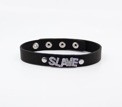 Leather SLAVE Collar