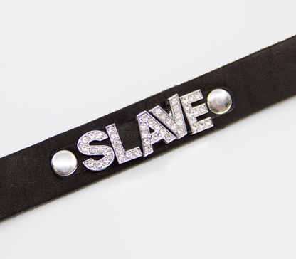 Leather SLAVE Collar