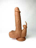 Flesh Rabbit Dildo Vibrator standing upright, right side view