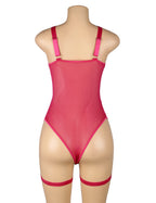 Rose Slim Lace Garter Leg Ring Teddy