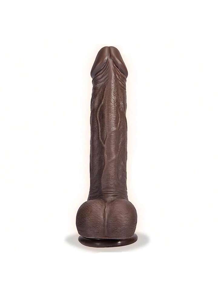 ThrustX Black Dildo – Front View Standing | Come Now